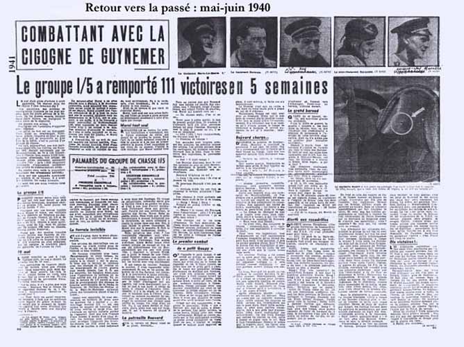 23. Journaux de 1941 parlant du GC I/5 en 1940.