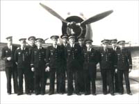 16. La première escadrille du GC 1/5 devant un Curtiss H-75