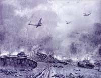 26. Tanks allemands bombardés à Sedan  en mai 1940.