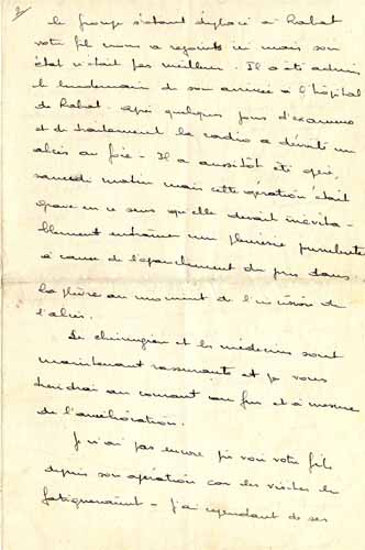 07 Penzini pilote : lettre de Marin La Meslée ( 2° partie) Maroc 11 /09/ 1940