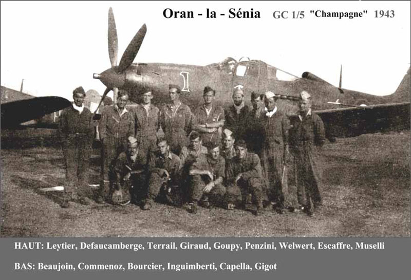 15 Penzini pilote_coastal command en AFN_1ère escadrille du GC 1/5 _Oran La Sénia_1943