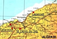06 Carte des bases du GC 1/5 en Algérie en 1943-1944
