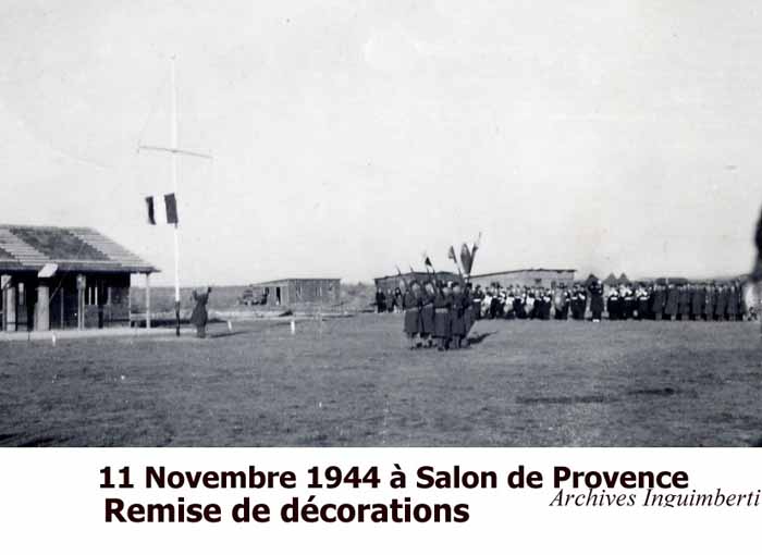 03 Décoration pour Inguimberti:11 novembre 1944 à Salon de Provence