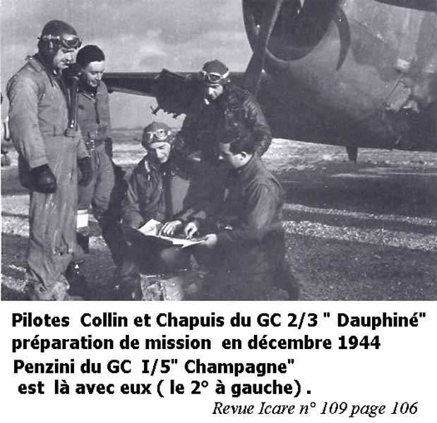 13 Penzini avec le 2/3"Dauphiné" 1944 Vallée du Rhône