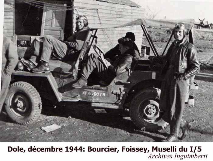 21 Bourcier, Foissey, Muselli : GC 1/5 " Champagne"  1944 Dole