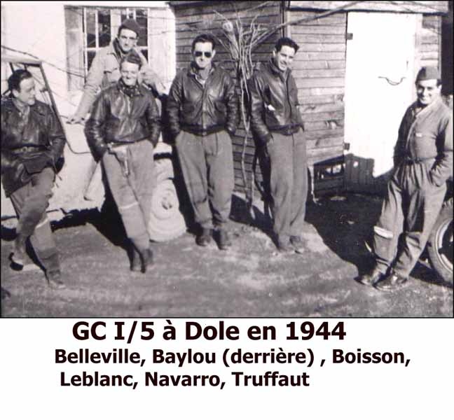 27 pilotes du GC 1/5"Champagne": Belleville,Baylou ,Boisson,Leblanc,Navarro,Truffaut