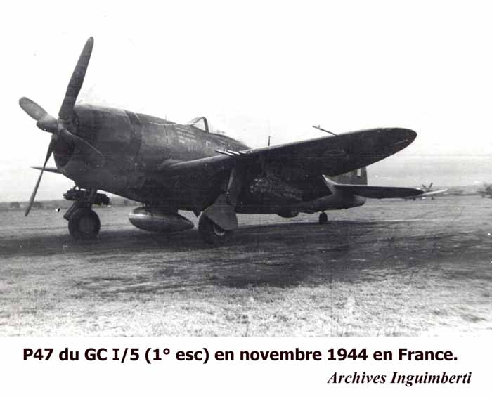 31 P47 Thunderbolt_Ière escadrille du GC1/5_novembre 1944,France