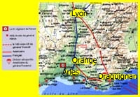 01 Carte débarquement  allié en Provence août 1944