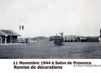 03 Remise de décorations à  Inguimberti ;11/11/1944 Salon de Provence