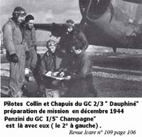 13  Pilotes dans la vallée du Rhône . Penzini du GC 1:5 avec des pilotes du GC 2/3