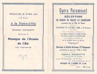 04 Programme de la nuit   de L'air . Reims . 1946 GC 1/5 " Champagne" à l'honneur. 