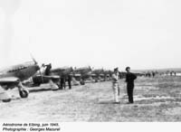 04 Départ d'Elbing . Rangée de 40 Yaks3 à Elbing au départ. juin 1945