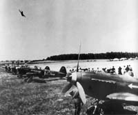 08 Démonstration de voltige de Marchi en Yak3 à Stuttgart en juin 1945