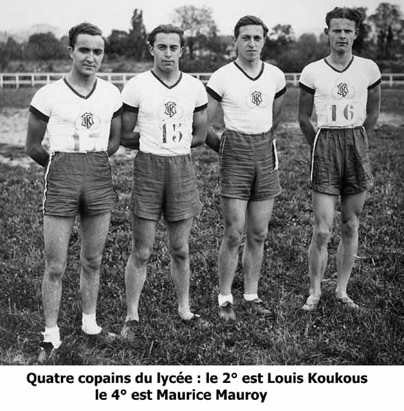 15 Koukous et Mauroy en course de relais en 1937