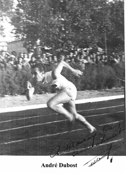 18  André Dubost du NUC au 100m en 1937