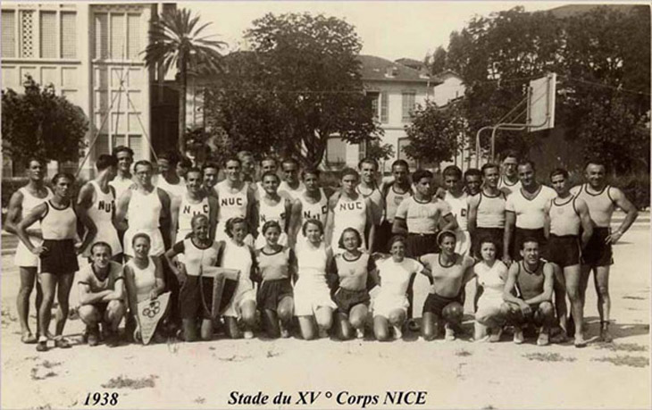 34 Les athlètes du NUC au Stade du XVème Corps à Nice sur le Paillon