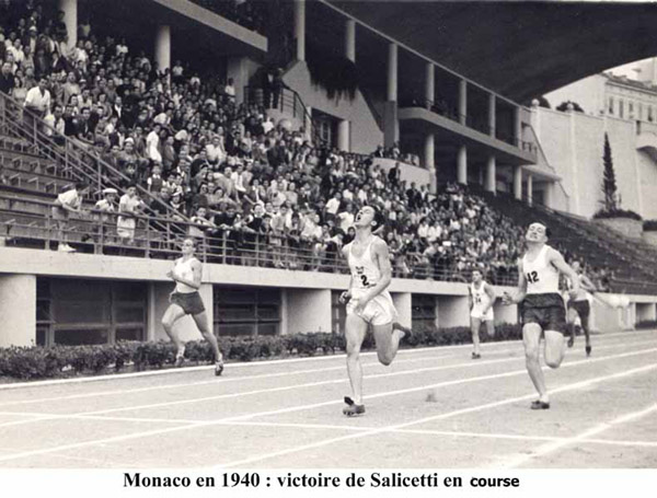 39 Course à Monaco . Victoire de Salicetti en 1940 . La relève est assurée.