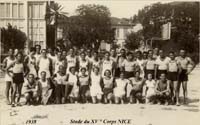 34 Athlètes du NUC au stade du XVème Corps en 1938