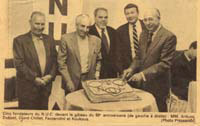 40_ Le 50ème anniversaire du NUC : Arduini, Dubost, Ojard-Chillet, Facendini et Koukous_ 1985