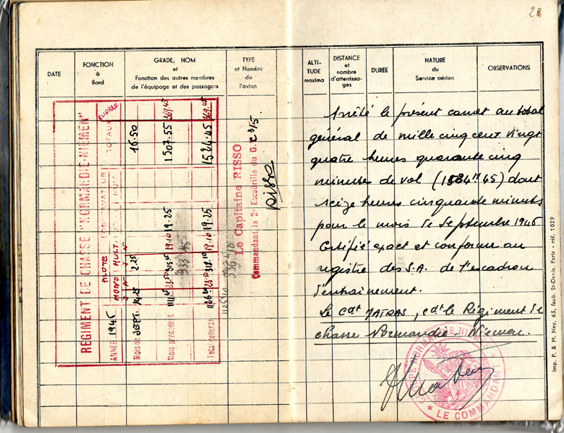 Carnet de vol 23