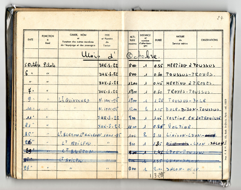 Carnet de vol 24