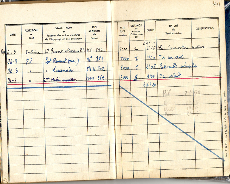 Carnet de vol 44